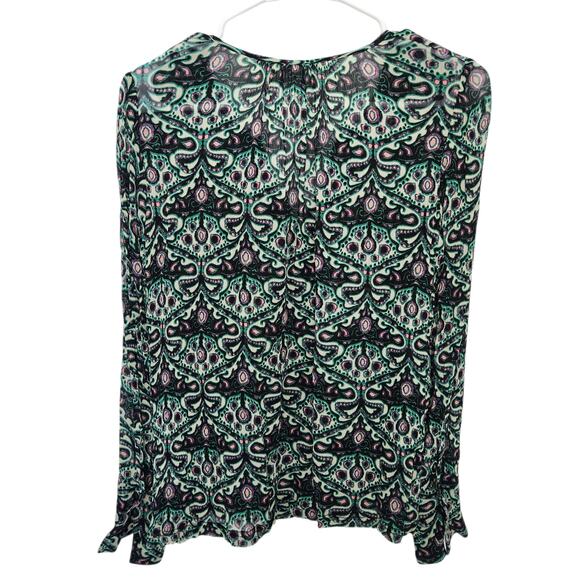 BA&SH Printed Lightweight Blouse 1/S Designer Office Casual - Picture 2 of 8